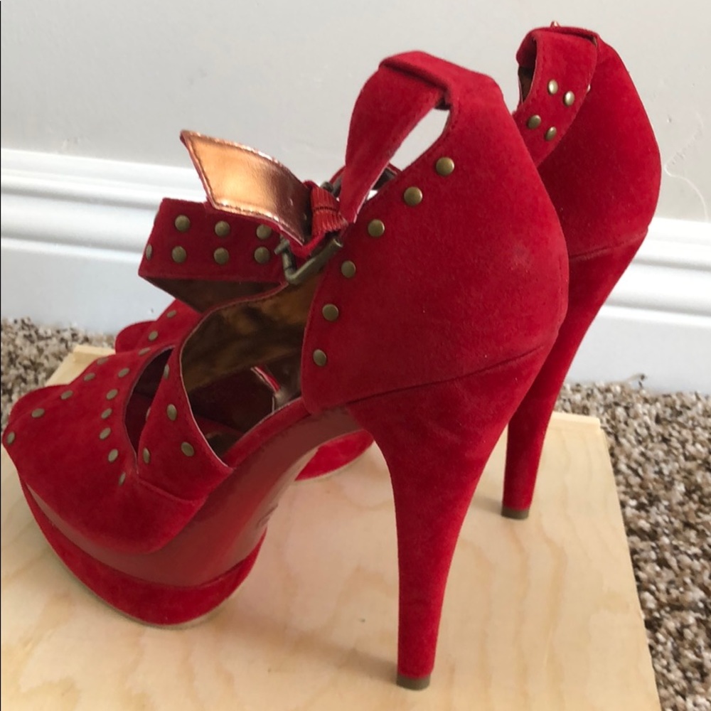 Open toe cross cross wedge sandals - Picture 3 of 4